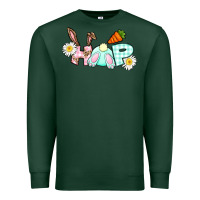 Sports Green Hop bunny Easter Day Premium Sweatshirt - CowGirlArtShop