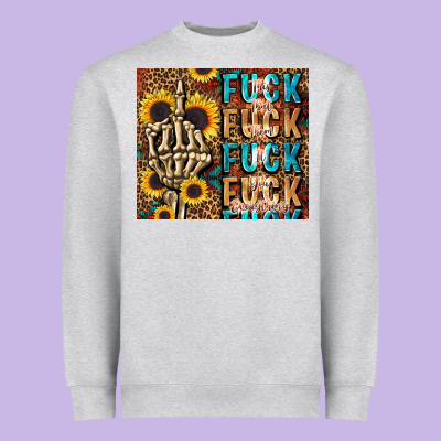 Fuck Heavyweight Sweatshirt Designed By Lillyallendesigns