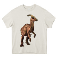 Cream parasaurolophus Heavy Core Tee - Artiststas