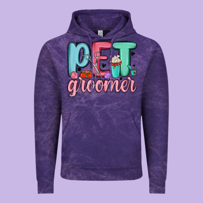 Pet Groomer Vintage Hoodie Designed By Maliassmallbusiness