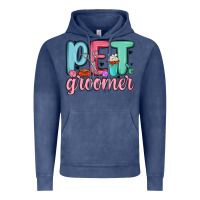 Vintage Denim pet groomer Vintage Hoodie - MaliasSmallBusiness