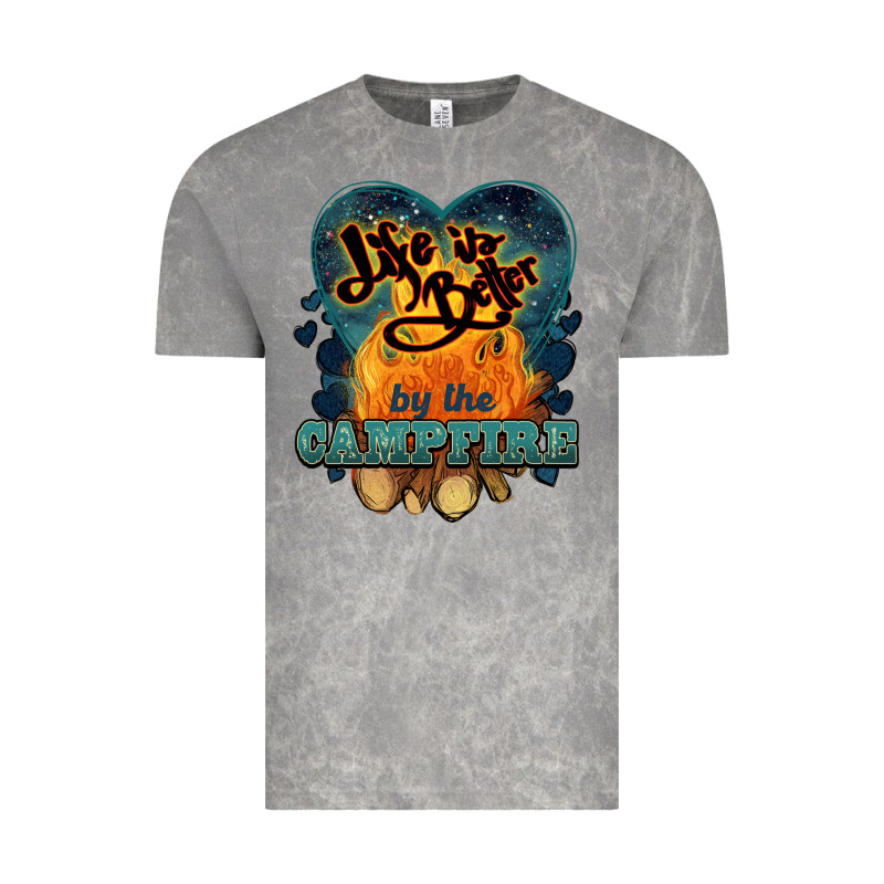 Life Is Better By The Campfire Vintage Tee by NancyCooperArtShop | Teevron