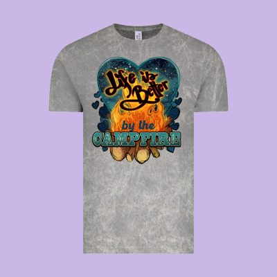 Life Is Better By The Campfire Vintage Tee Designed By Nancycooperartshop