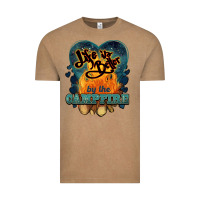 Vintage Coffee life is better by the campfire Vintage Tee - NancyCooperArtShop