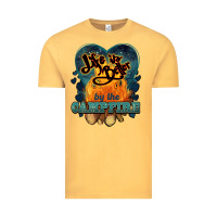 Vintage Mustard life is better by the campfire Vintage Tee - NancyCooperArtShop
