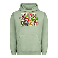 Pigment Oil Green warm and cozy donkey Urban Hoodie - FaDigitalArtStudio