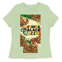 Matcha strong black queen 12 oz can cooler (slim) Ladies Tee - Artiststas