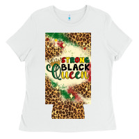 White strong black queen 12 oz can cooler (slim) Ladies Tee - Artiststas