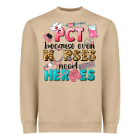 Mushroom pct because nurses need heroes Heavyweight Sweatshirt - LillyAllenDesigns