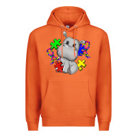Carrot autism hippopotamus Premium Hoodie - CowGirlArtShop