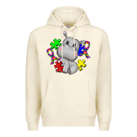 Sandshell autism hippopotamus Premium Hoodie - CowGirlArtShop