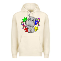 Tofu autism hippopotamus Premium Hoodie - CowGirlArtShop