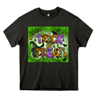 Asphalt trick or treat tumbler Heavy Core Tee - BundleAndBundleShop
