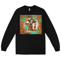 Black Western Hay Fall Cow Long Sleeve Tee - LillyAllenDesigns