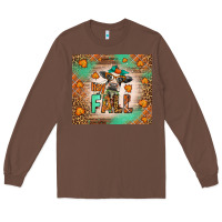 Chestnut Western Hay Fall Cow Long Sleeve Tee - LillyAllenDesigns