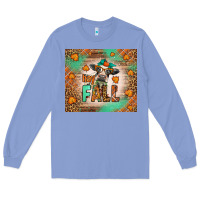 Colony Blue Western Hay Fall Cow Long Sleeve Tee - LillyAllenDesigns