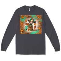 Smoke Western Hay Fall Cow Long Sleeve Tee - LillyAllenDesigns