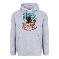 Heather Grey American Eagle Heavyweight Hoodie - HowdyJamesFarm