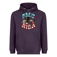 Plum American Eagle Heavyweight Hoodie - HowdyJamesFarm