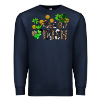 Navy Wee bit o' Irish St. Patrick's Premium Sweatshirt - CowGirlArtShop