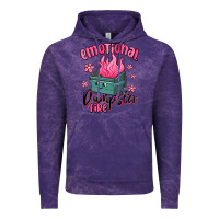 Cloud Purple emotional dumpster fire Vintage Hoodie - MaliasSmallBusiness