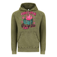 Vintage Olive emotional dumpster fire Vintage Hoodie - MaliasSmallBusiness