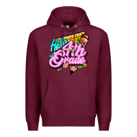 Burgundy hello 4th grade Premium Hoodie - JahusDesignShop
