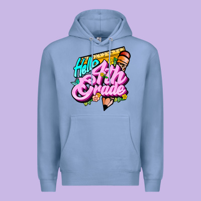 Hello 4th Grade Premium Hoodie Designed By Jahusdesignshop