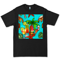 Black summer drinks and ice cream Premium Tee - BundleAndBundleShop