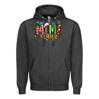 Charcoal Heather mimi claus Zipper Hoodie - texasbilliewilder