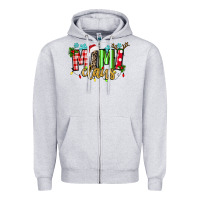 Heather Grey mimi claus Zipper Hoodie - texasbilliewilder