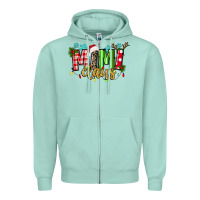 Seafoam mimi claus Zipper Hoodie - texasbilliewilder