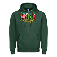 Sports Green mimi claus Zipper Hoodie - texasbilliewilder