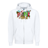 White mimi claus Zipper Hoodie - texasbilliewilder