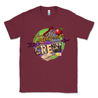 Burgundy teacher crew Classic Tee - NancyCooperArtShop