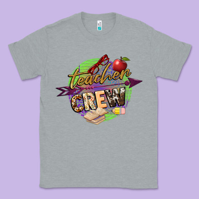 Teacher Crew Classic Tee Designed By Nancycooperartshop