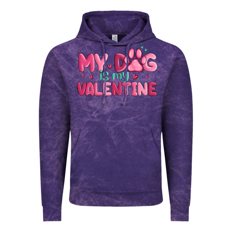 My Dog Is My Valentine Vintage Hoodie by MaliasSmallBusiness | Teevron