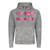 Cloud Rock my dog is my valentine Vintage Hoodie - MaliasSmallBusiness