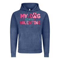 Vintage Denim my dog is my valentine Vintage Hoodie - MaliasSmallBusiness