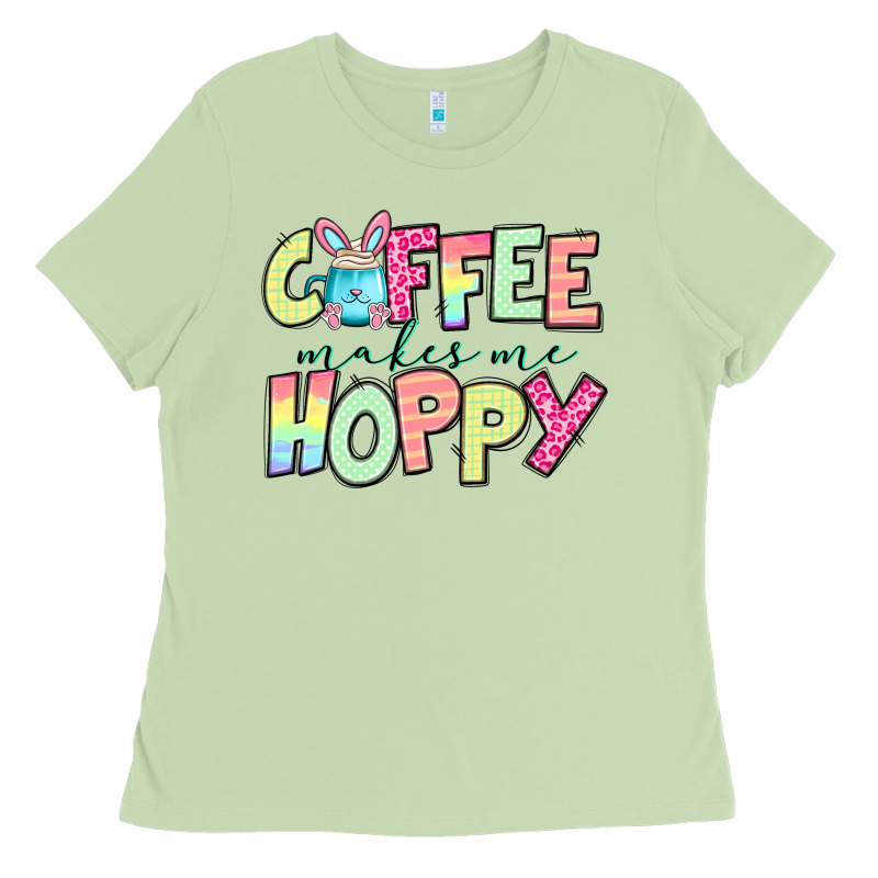 Coffee Makes Me Hoppy Easter Ladies Tee by Jasminsmagicworld | Teevron