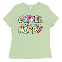 Matcha coffee makes me hoppy easter Ladies Tee - Jasminsmagicworld