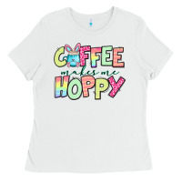 White coffee makes me hoppy easter Ladies Tee - Jasminsmagicworld