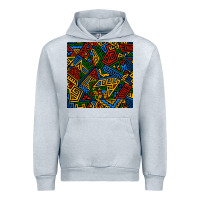 Heather Grey african geometric seamless pattern Urban Hoodie - BundleAndBundleShop