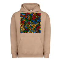 Pigment Burro african geometric seamless pattern Urban Hoodie - BundleAndBundleShop