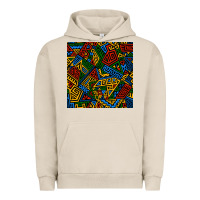 Pigment French Oak african geometric seamless pattern Urban Hoodie - BundleAndBundleShop
