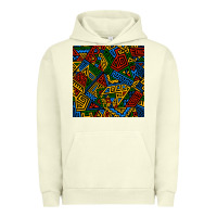 Pigment Pistachio african geometric seamless pattern Urban Hoodie - BundleAndBundleShop