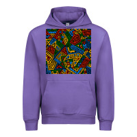 Tulip african geometric seamless pattern Urban Hoodie - BundleAndBundleShop