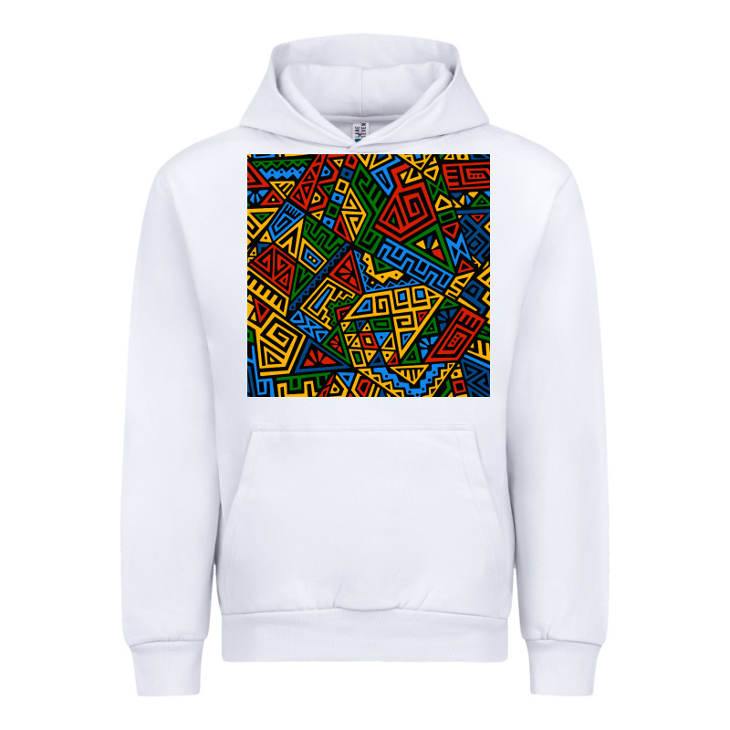 African Geometric Seamless Pattern Urban Hoodie by BundleAndBundleShop | Teevron