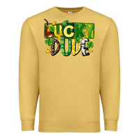 Antique Gold Lucky dude  St. Patrick's Day Premium Sweatshirt - CowGirlArtShop