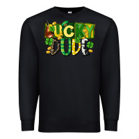 Black Lucky dude  St. Patrick's Day Premium Sweatshirt - CowGirlArtShop
